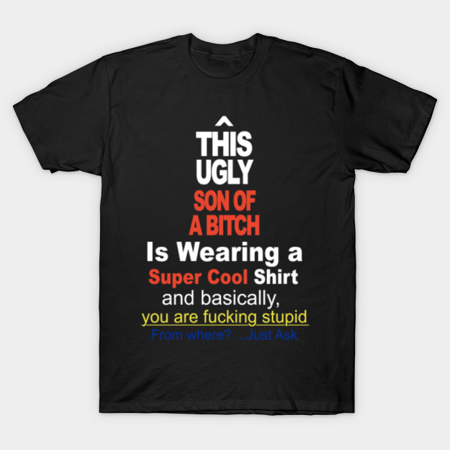 this ugly son of a bitch is waring a super cool shirt and basically you